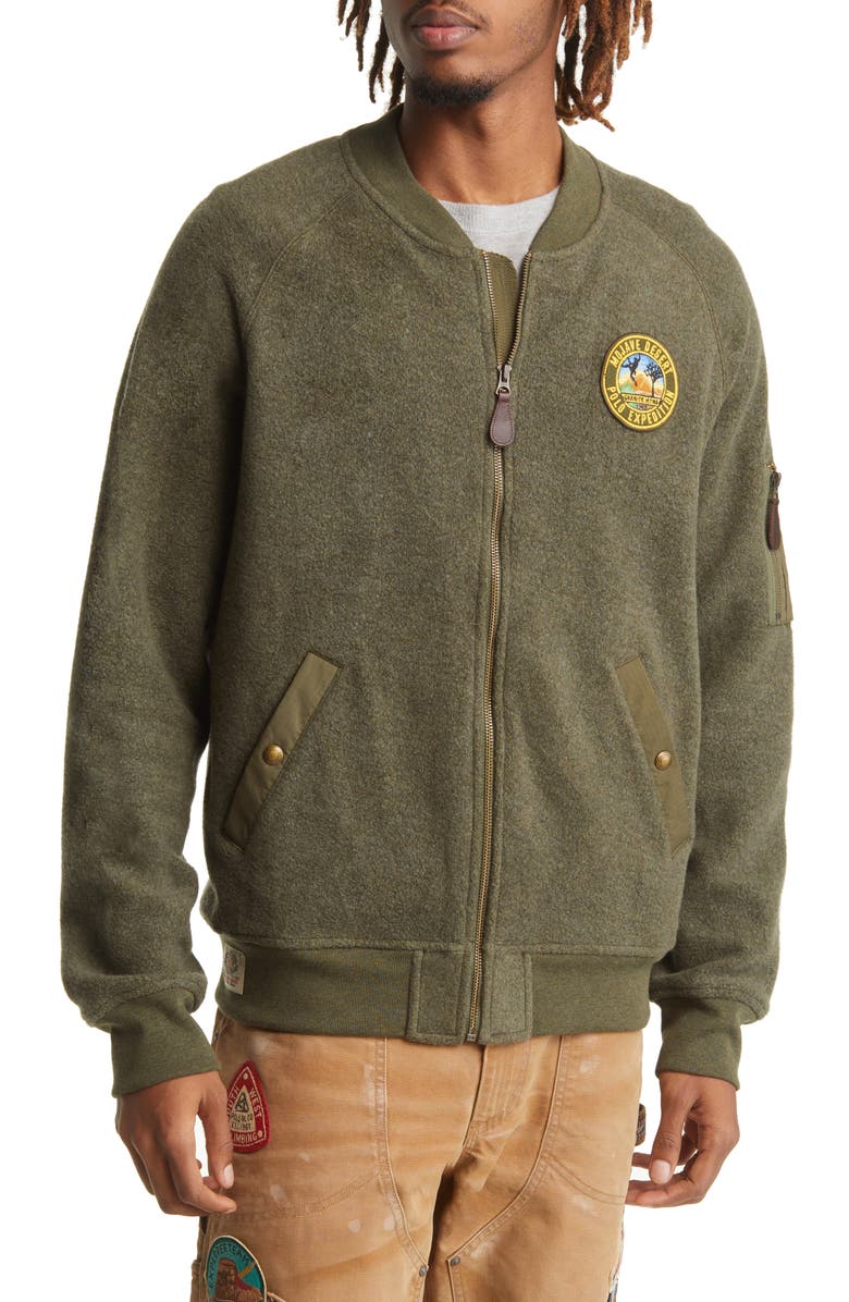 Polo Ralph Lauren Brush Back Fleece Bomber Jacket, Alternate, color, 