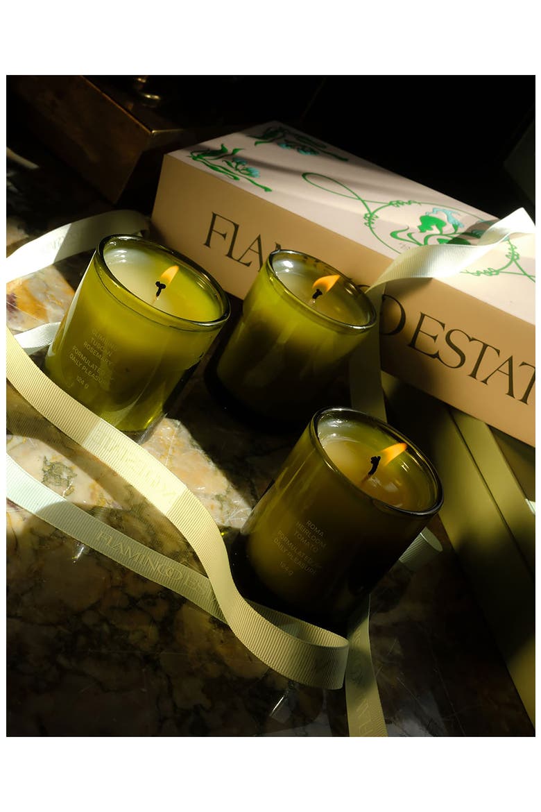 The Mini Three Sisters Candle Set, Alternate, color, GREEN