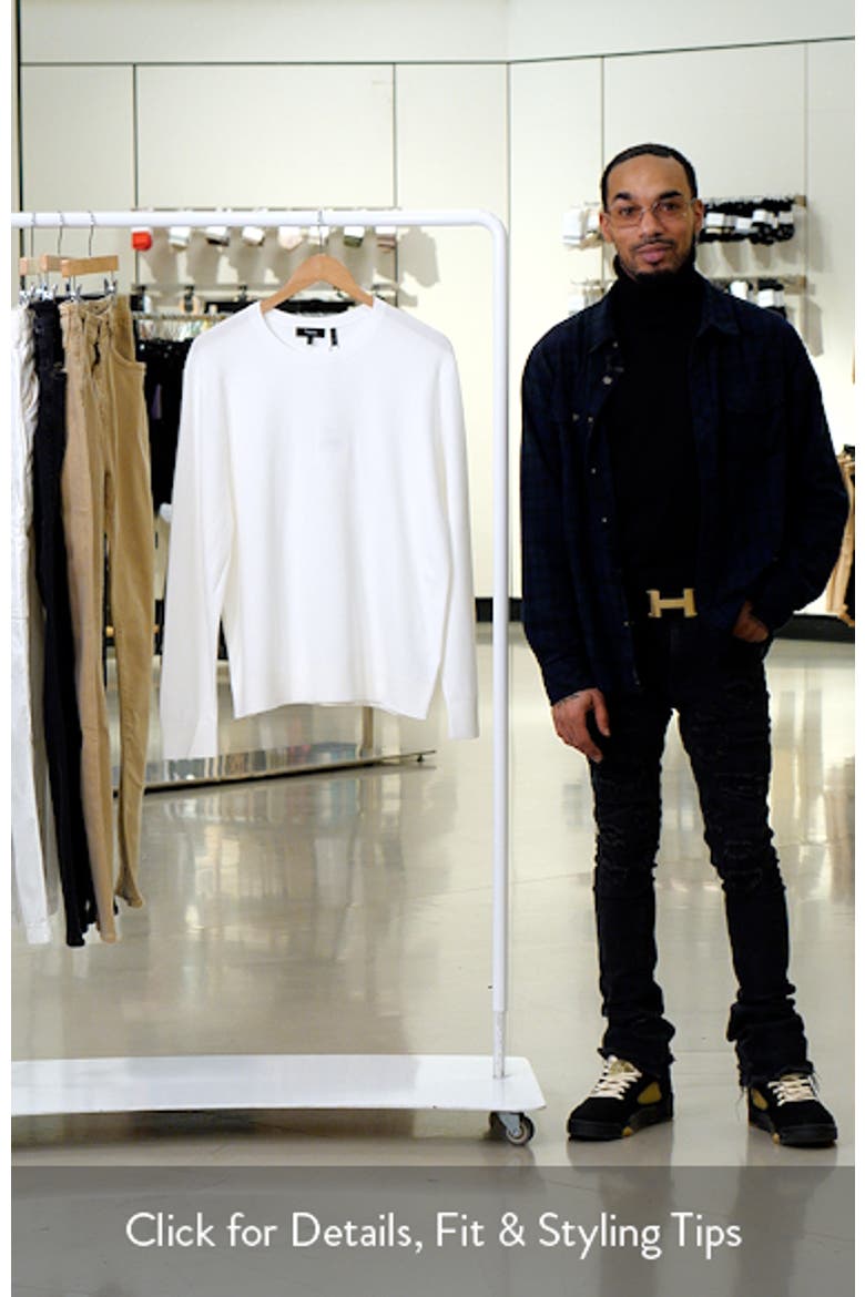 ARTS＆SCIENCE / crew neck sweater Textured Crewneck Sweater (Men) | Nordstrom