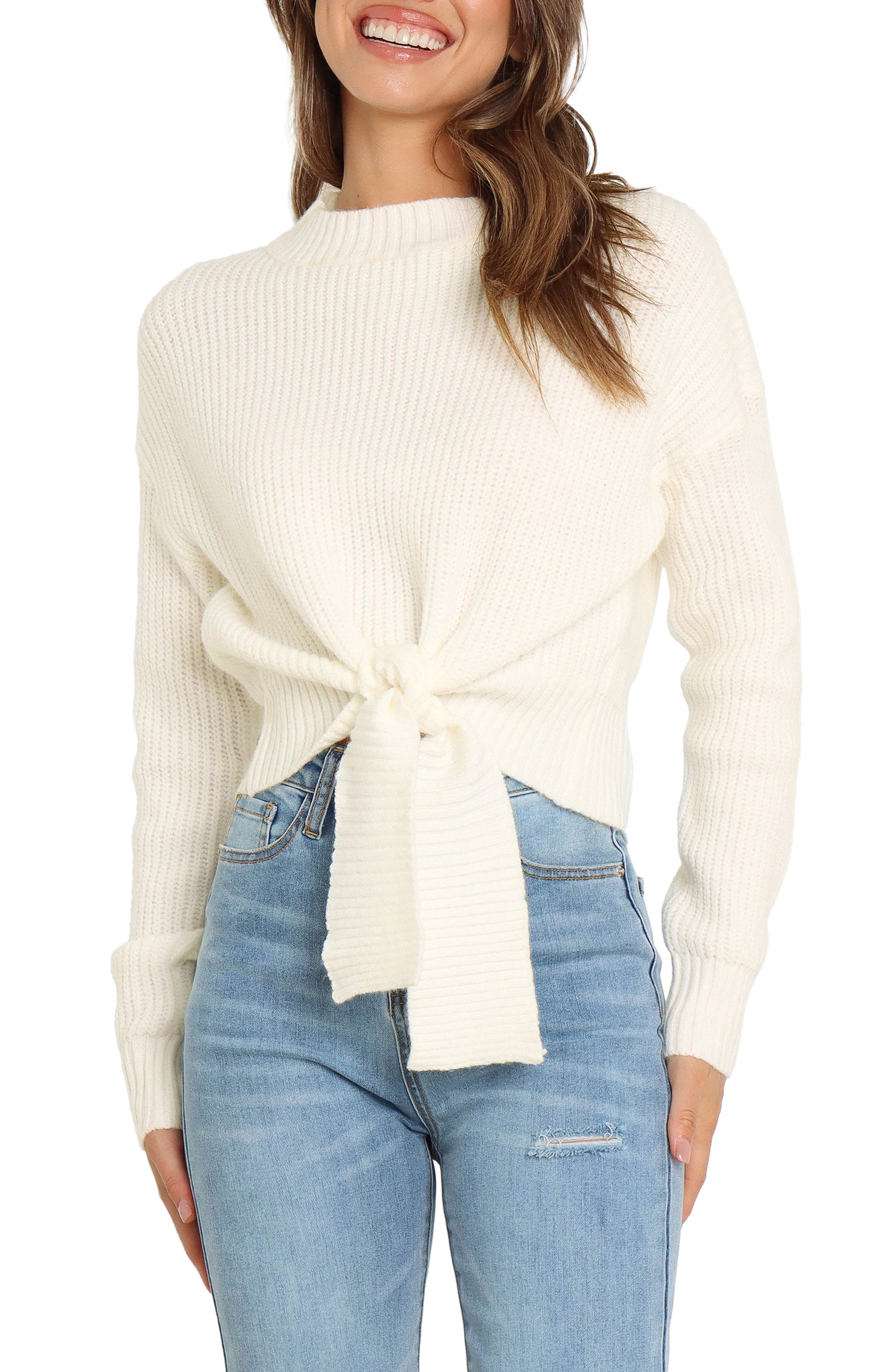 Captivate Tie Hem Sweater - image 3
