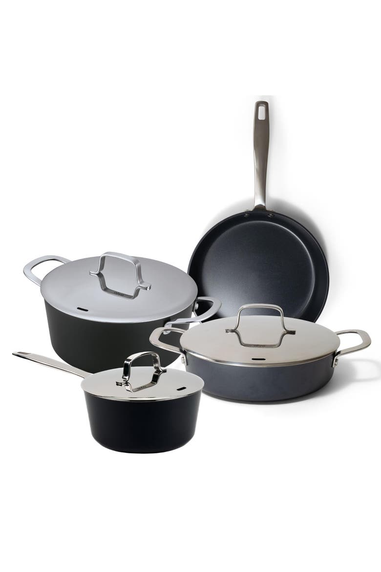 Maestro Non-Toxic Ceramic Non-Stick 7-Piece Cookware Set, Main, color, 7-Piece Set