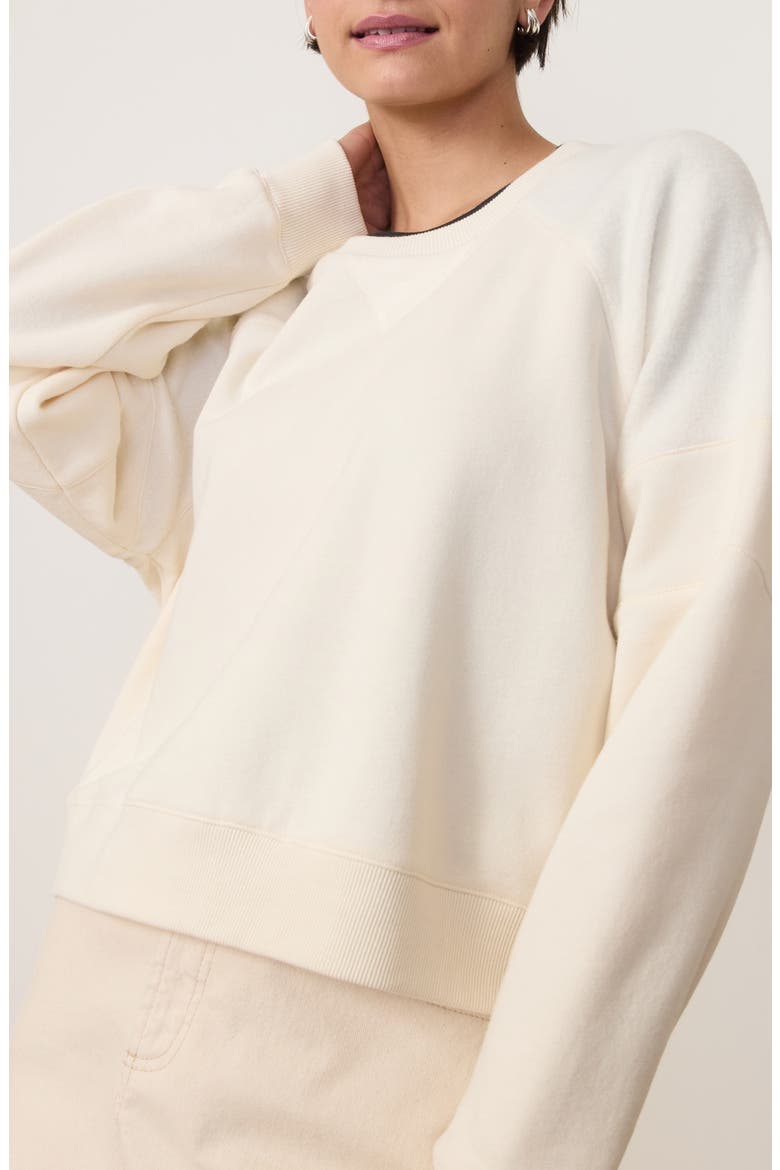 Cloud 9 Crop Sweatshirt, Main, color, ANTIQUE WHITE