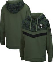 COLOSSEUM Women's Colosseum Olive/Camo Alabama Crimson Tide OHT Military Appreciation Extraction Chevron Pullover Hoodie
