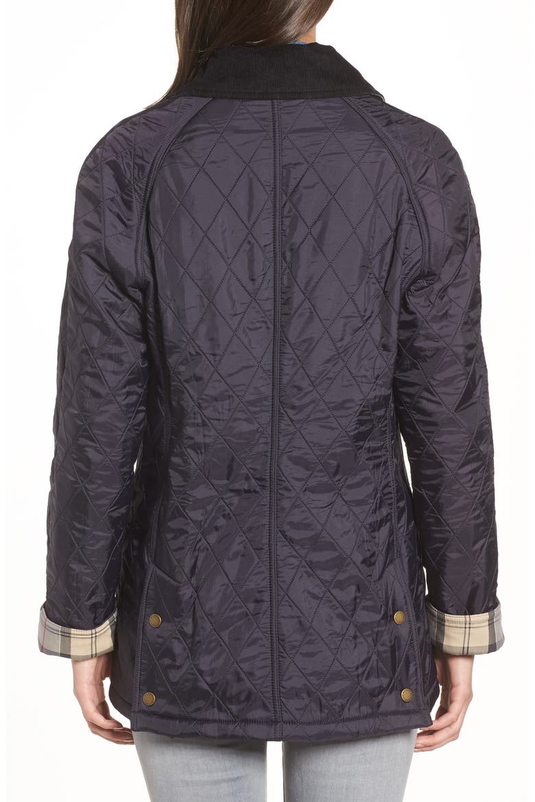 Beadnell Fleece Lined Quilted Jacket, Alternate, color, NAVY/NAVY