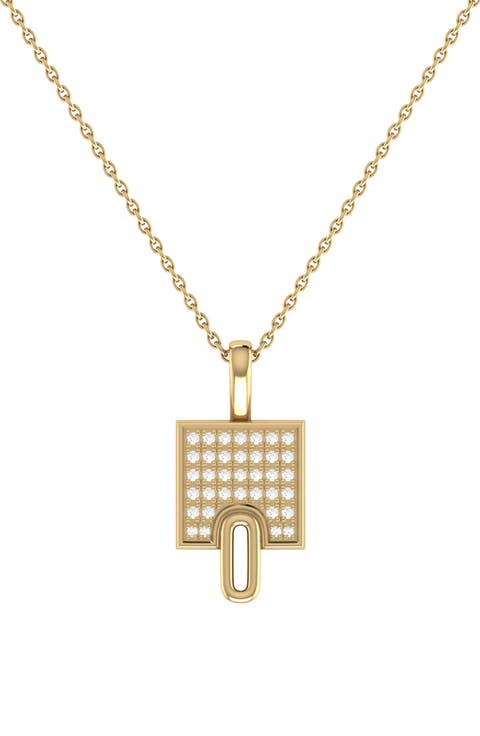 Home Sidewalk Diamond Pendant Necklace - 0.09ct.