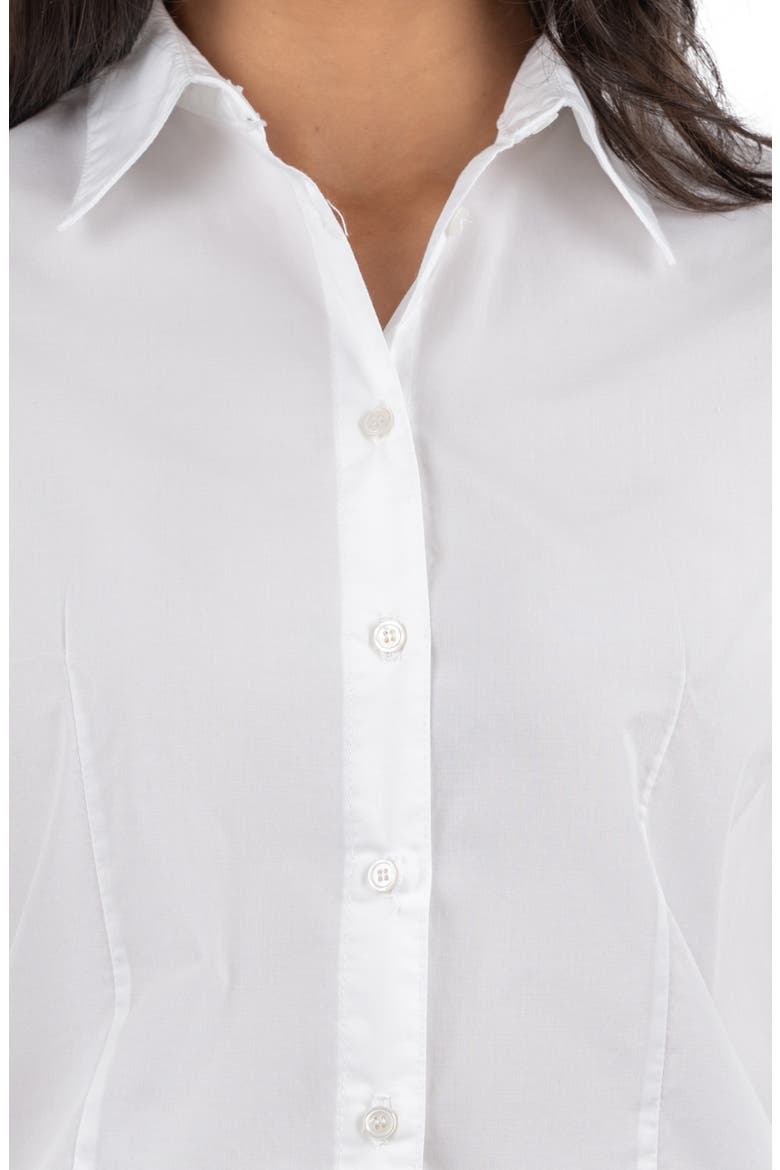 Milla Crop Shirt, Alternate, color, OPTIC WHITE