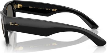 x A$AP Rocky Blacked Out Mega Wayfarer 63mm Square Sunglasses