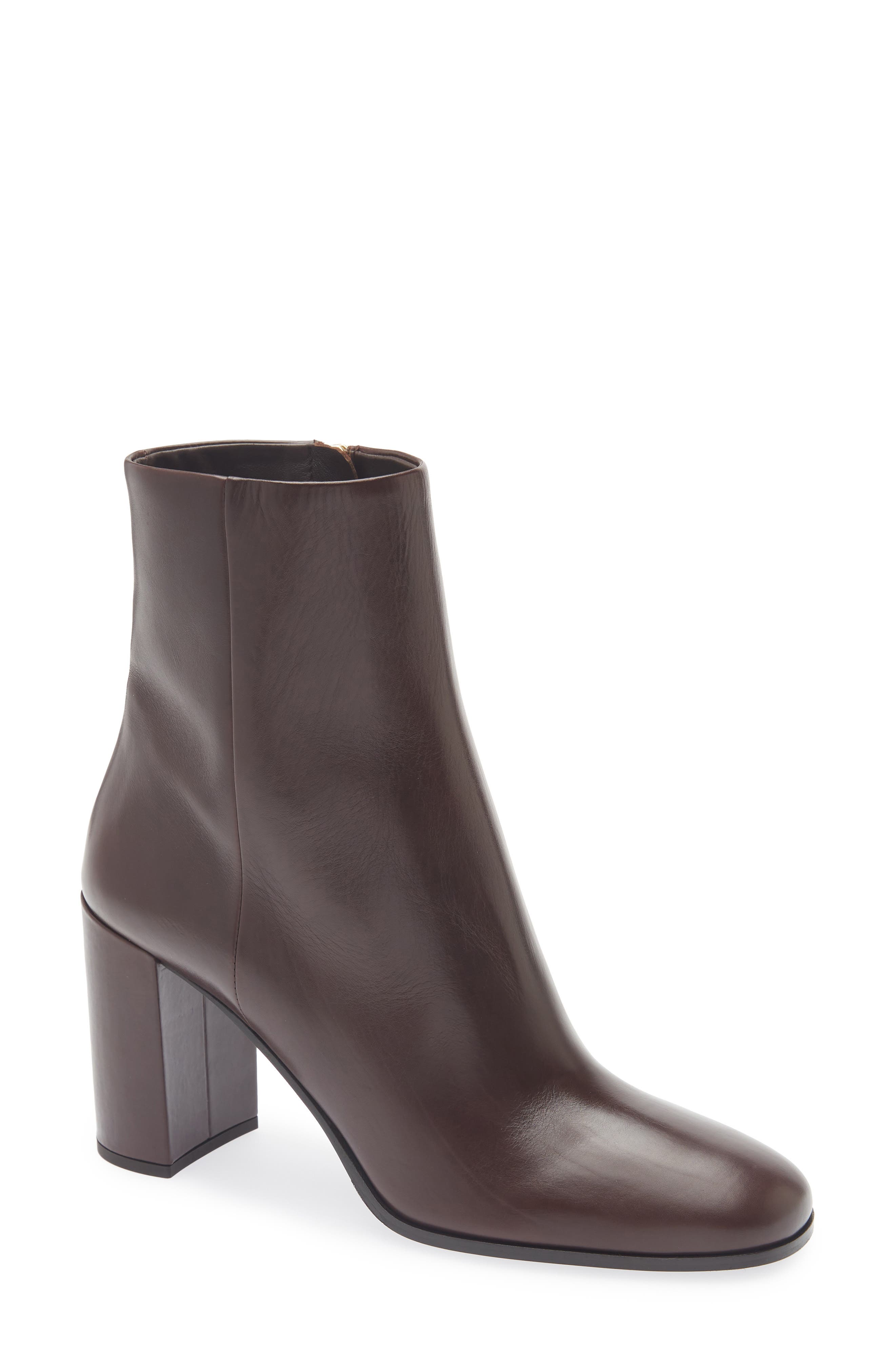 Leather Bootie, Main, color, MORO