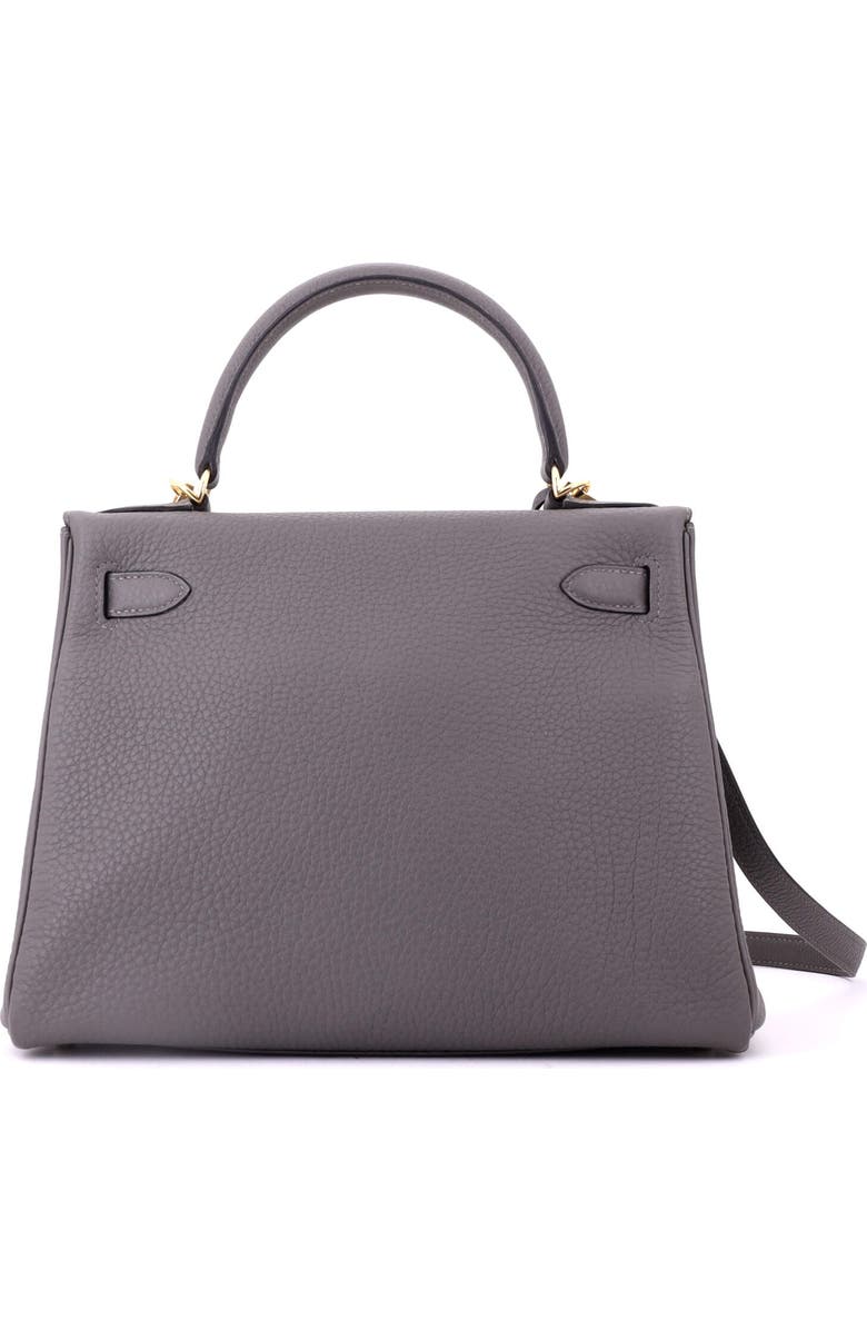 Pre-Owned Hermes Kelly Handbag Grey Togo with Gold Hardware 28, Alternate, color, Gris Meyer
