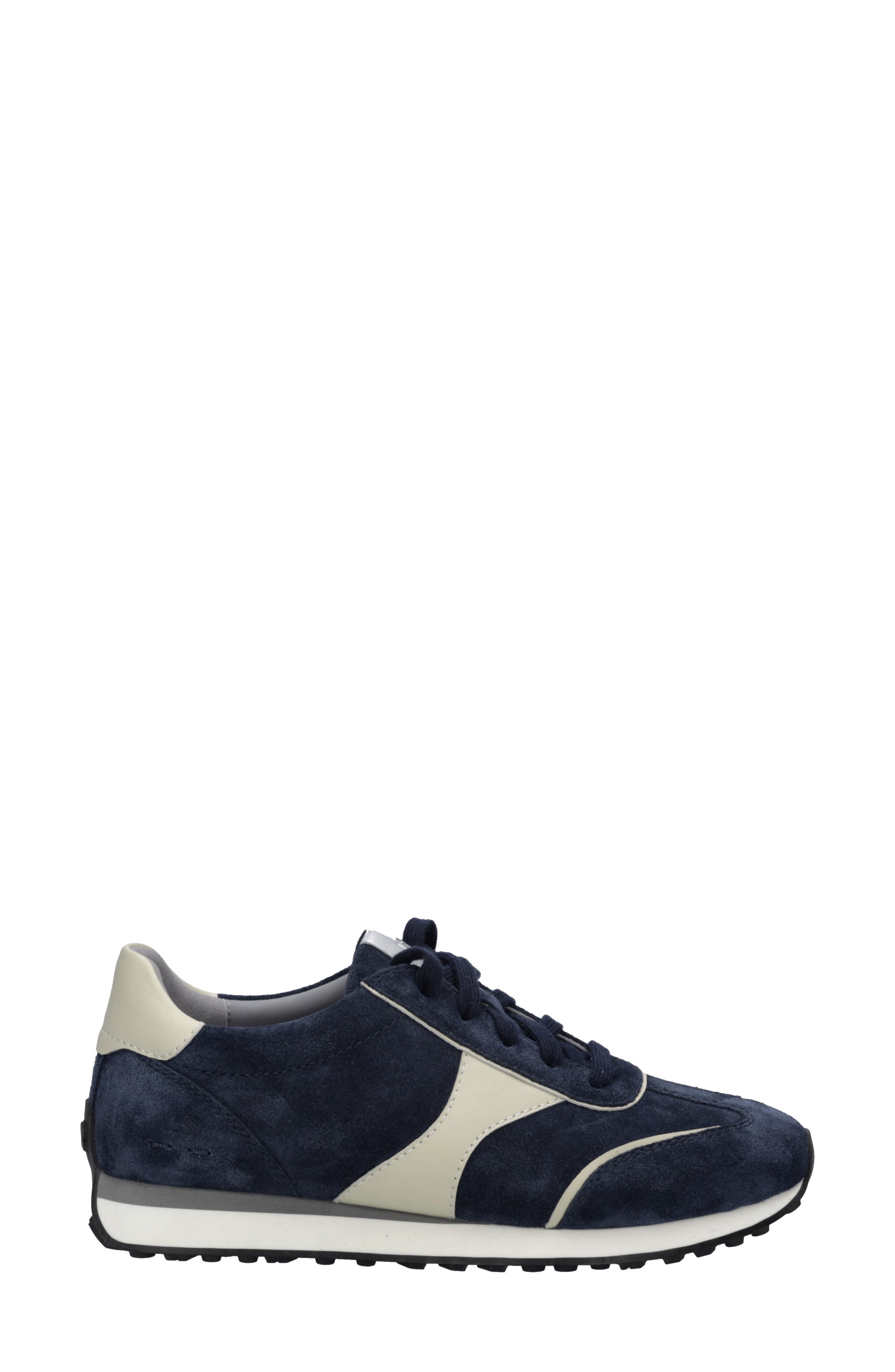 Miley 01 Leather Sneaker, Alternate, color, INDIGO