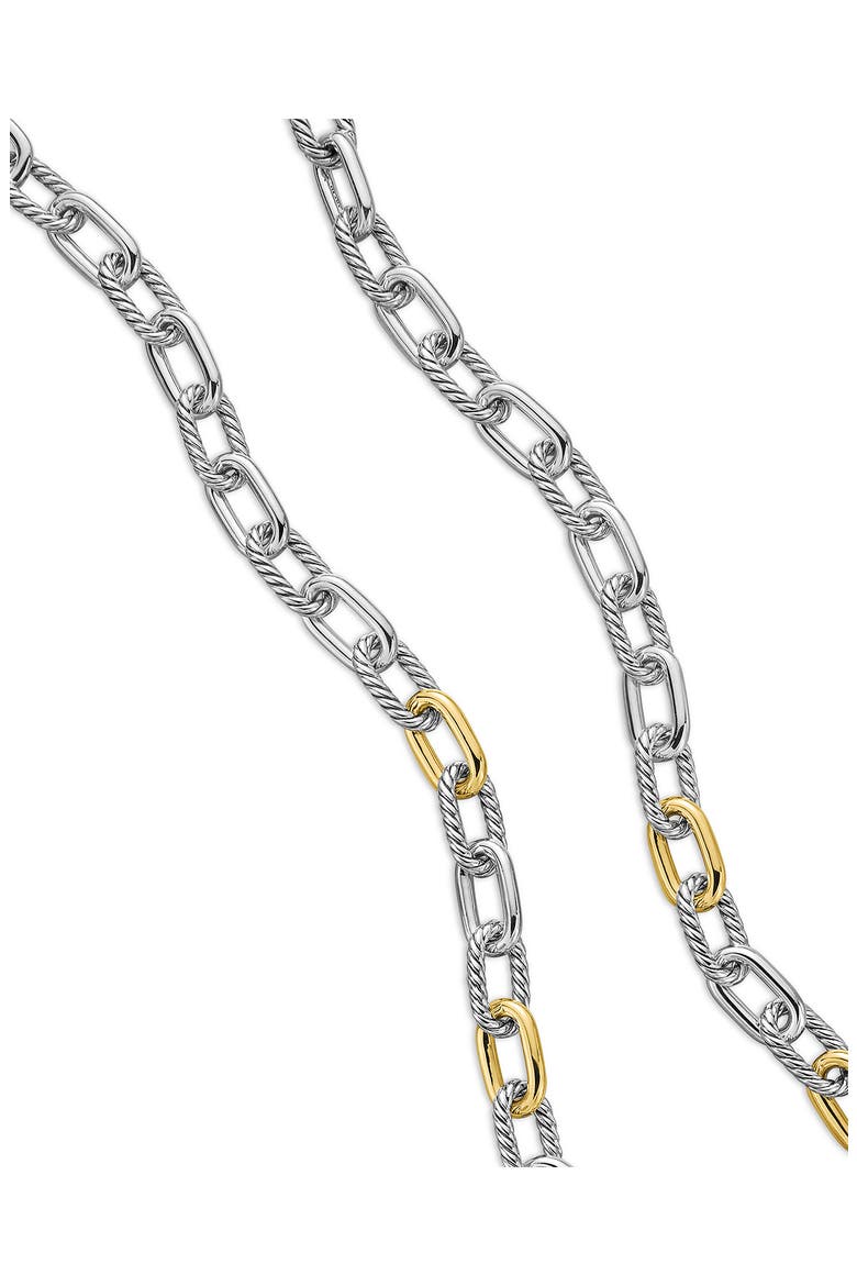 DY Madison® Chain Necklace in Sterling Silver with 18K Yellow Gold, 11mm, Alternate, color, STERLING SILVER WITH 18K GOLD