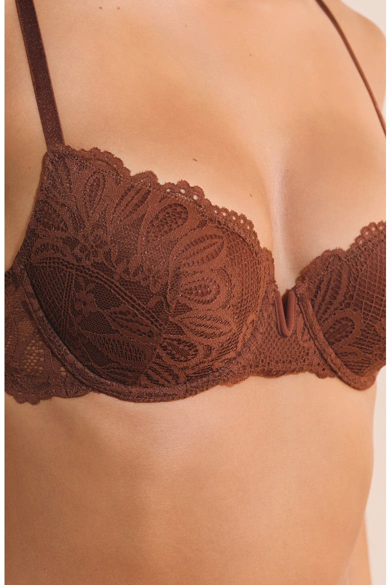Persienne N°4 Classique Underwire Bra, Alternate, color, BROWN