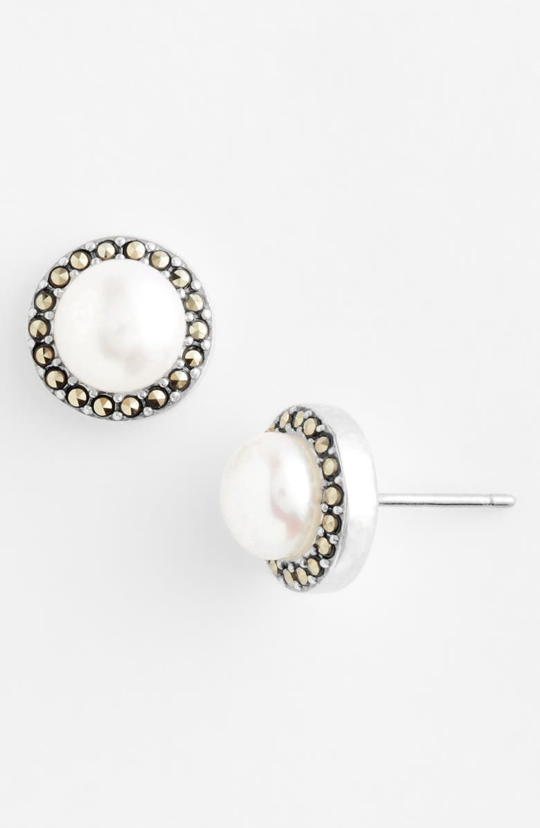 Judith Jack Freshwater Pearl Stud Earrings, Main, color, 