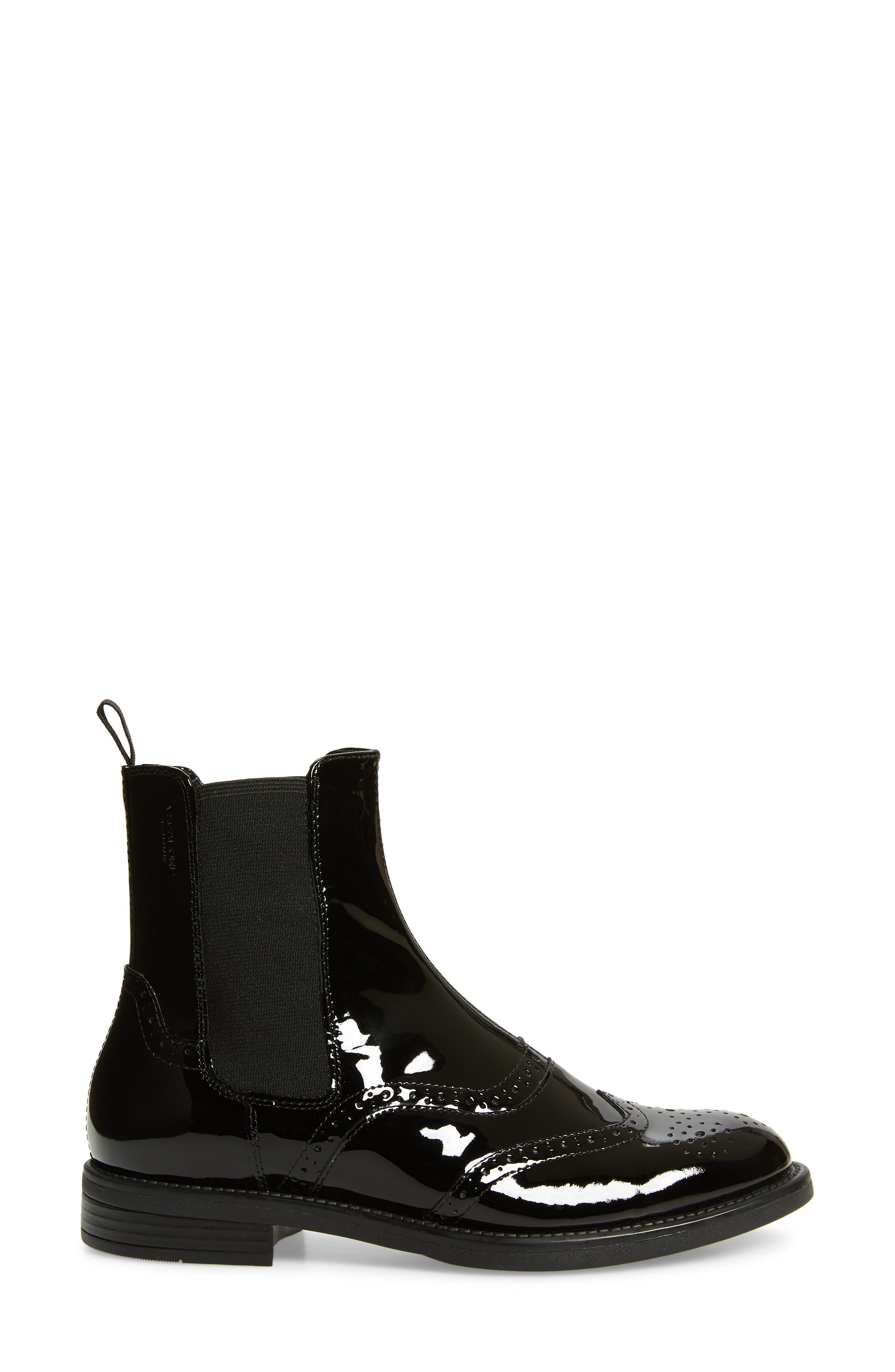 Amina Chelsea Bootie, Alternate, color, BLACK/BLACK LEATHER