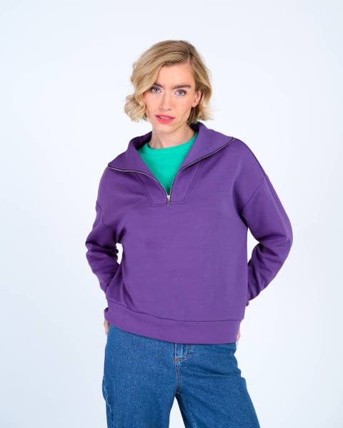 1/4 Zip Soft Feel Sweatshirt