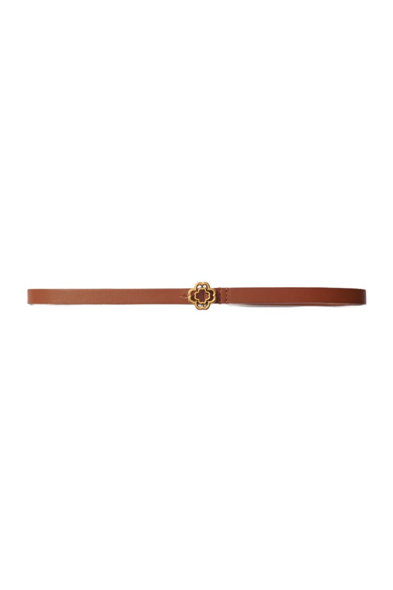 Slim Clover belt, Main, color, Camel