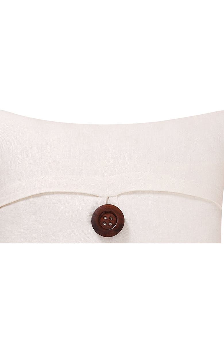 Envelope Pillow One Button, Alternate, color, White