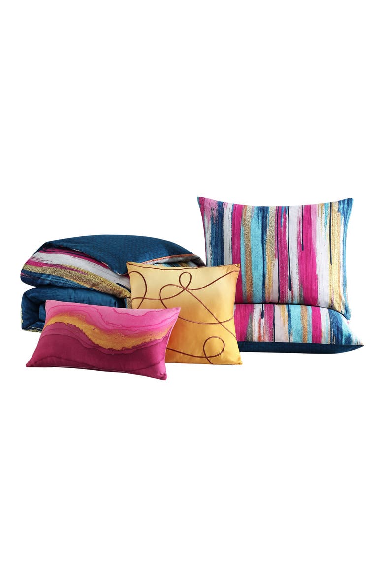 Modern Palette 5-Piece Comforter Set, Main, color, BLUE