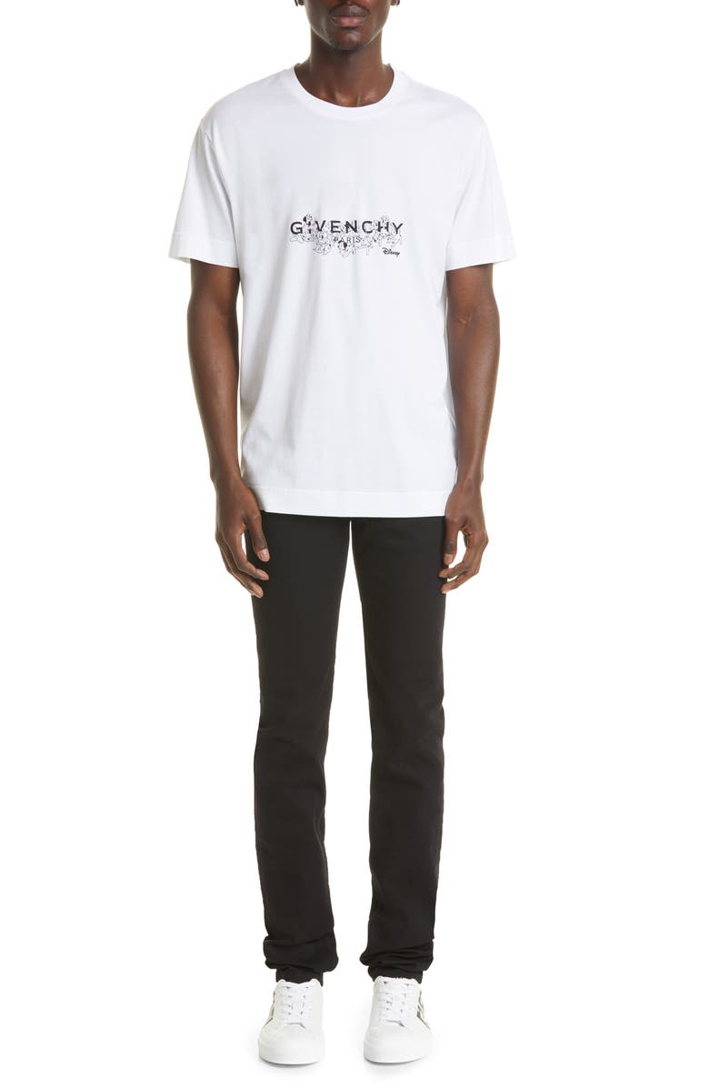 Givenchy 4G Zip Detail Skinny Fit Stretch Denim Jeans, Alternate, color, 