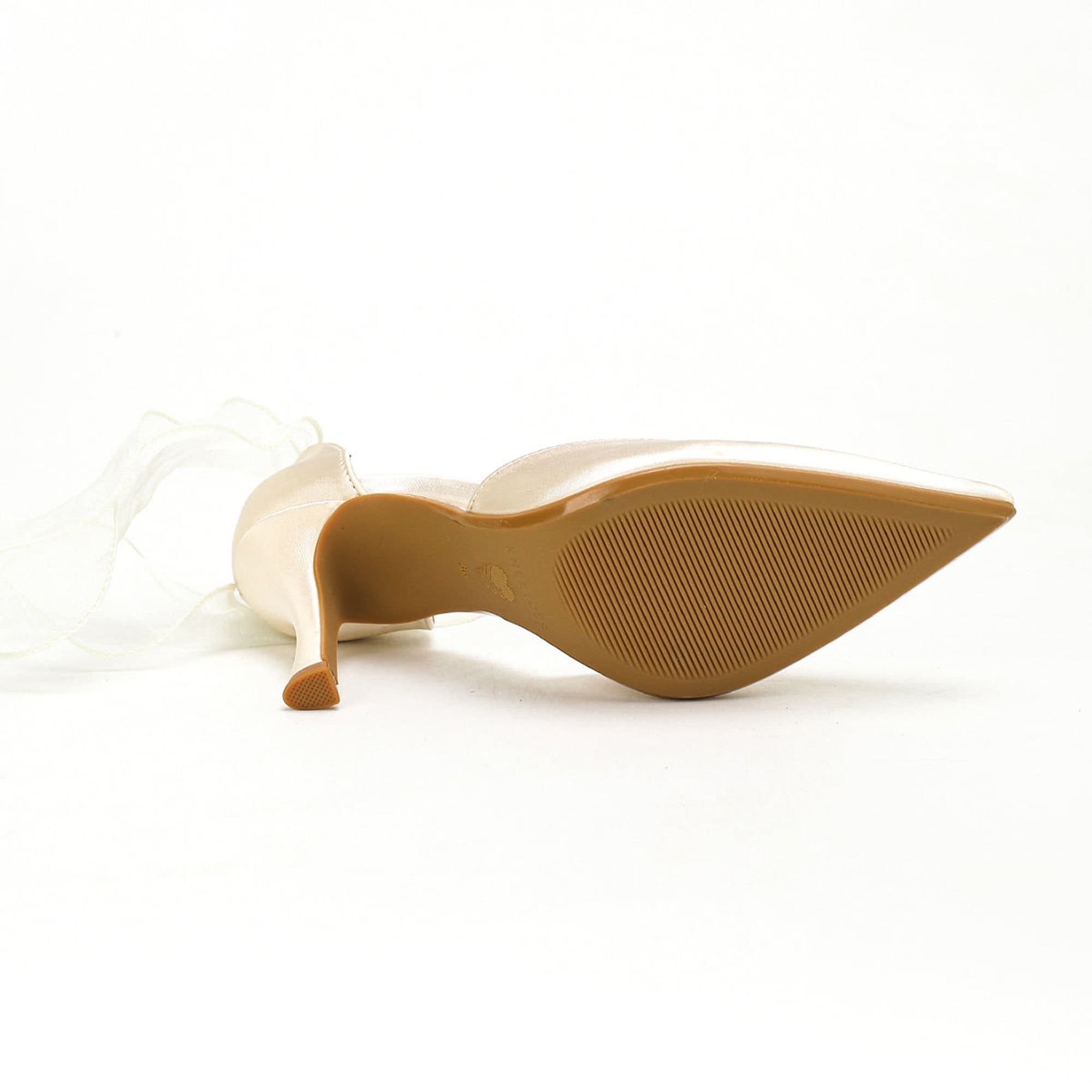 Deena Bridal Bow Heels, Alternate, color, White