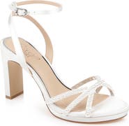 Jewel Badgley Mischka Iona Ankle Strap Sandal