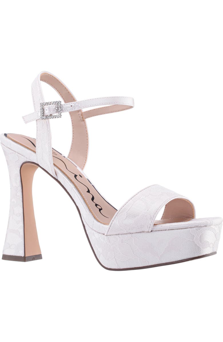 Nina Alma Platform Sandal, Main, color, Ivory