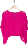 Eileen Fisher Bateau Neck Silk Crop Top