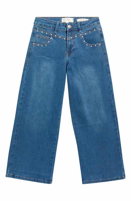 Kids' Olivia Western Yoke Wide Leg Jeans