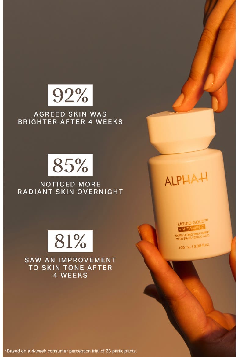 Liquid Gold™ Vitamin C Exfoliating Treatment with 5% Glycolic Acid, Alternate, color, NO COLOR