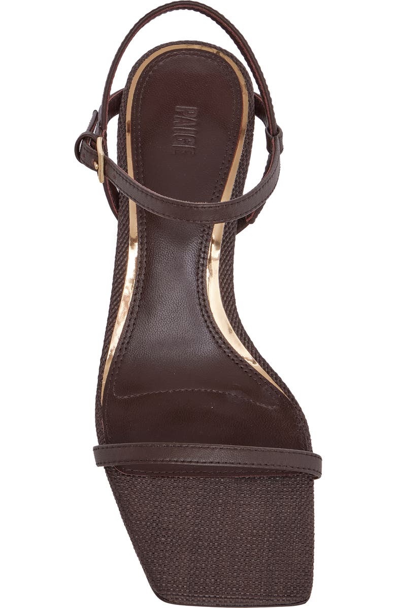 PAIGE Ella Ankle Strap Sandal, Alternate, color, Coffee