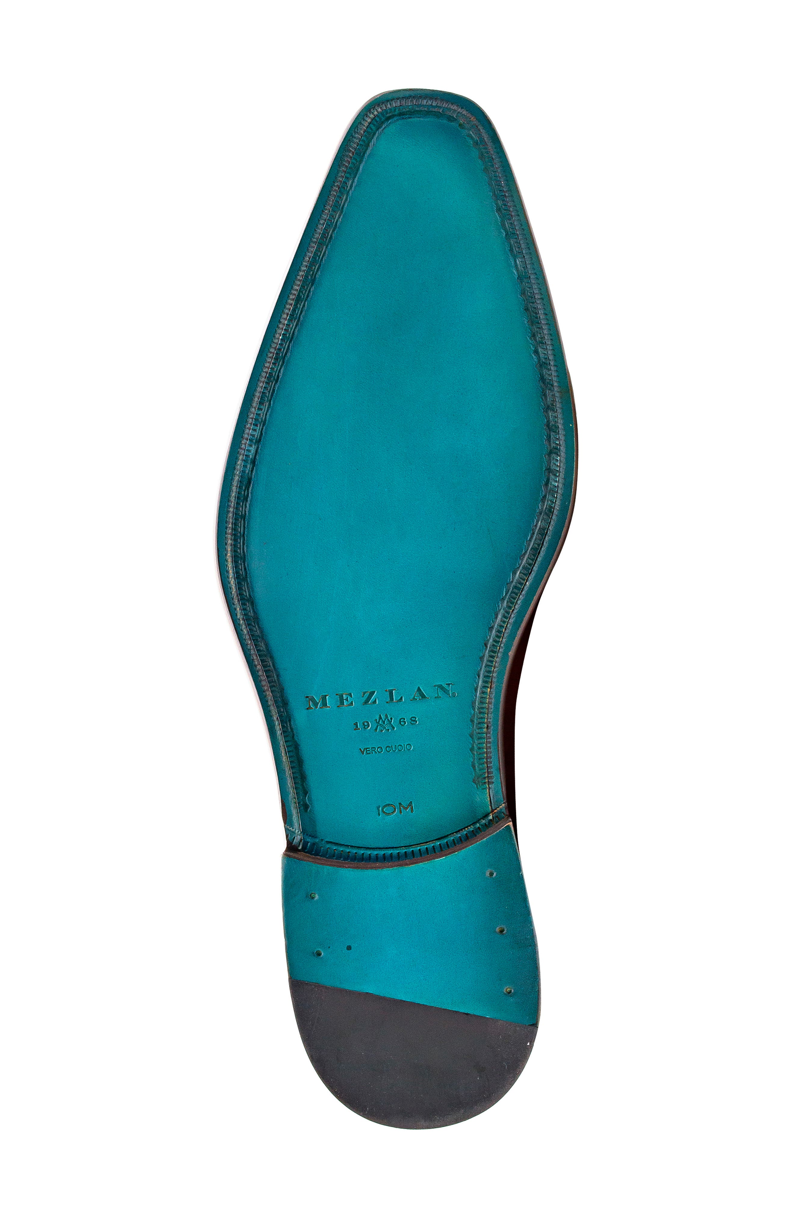 Mezlan Textured Monk Shoe, Alternate, color, Cognac Rust