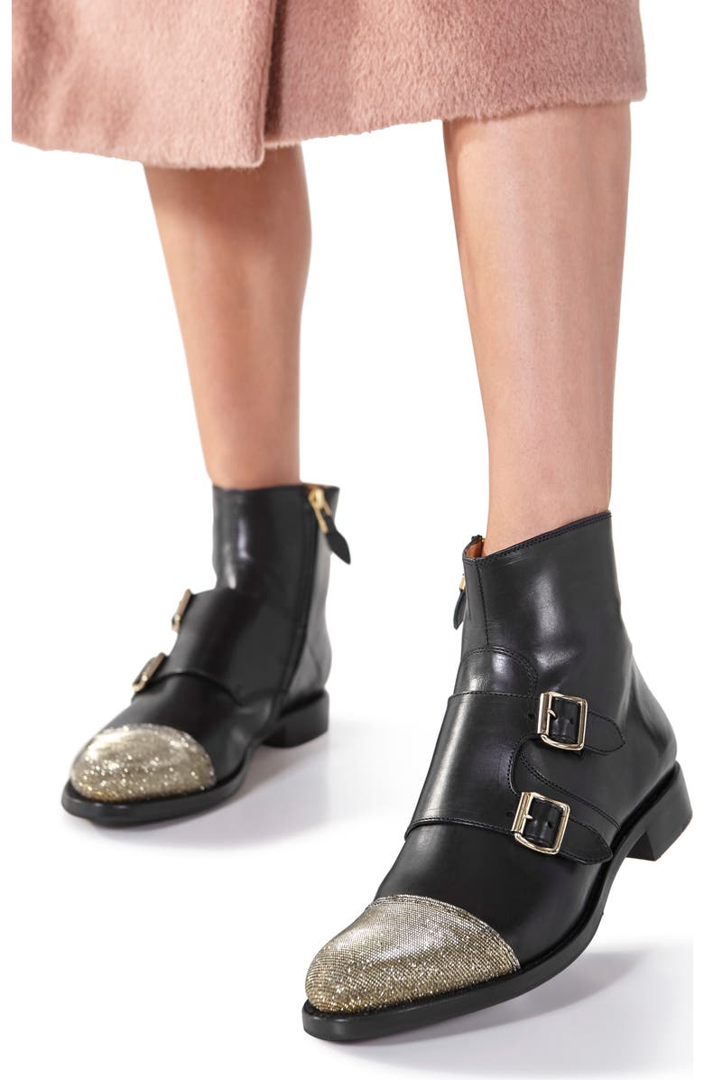 The Office of Angela Scott Mr. Dean Double Monk Strap Boot, Alternate, color,