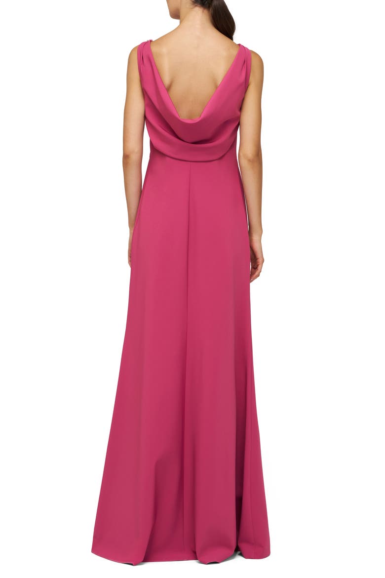 Pippa Embellished Cowl Back Trumpet Gown, Alternate, color, BERRY SORBET
