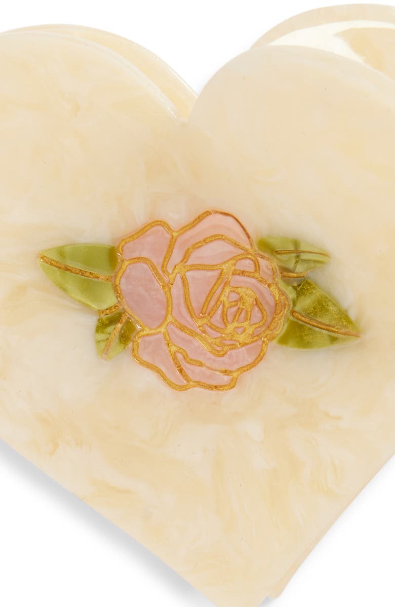 Solar Eclipse Vintage Rose Jaw Clip & Comb Set, Alternate, color, Beige