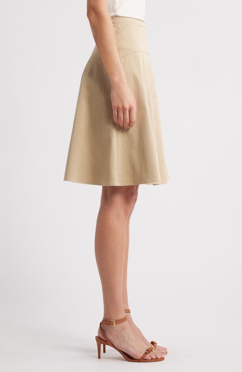 Hugo Boss Boss Velaurena A-line Skirt In Light Beige