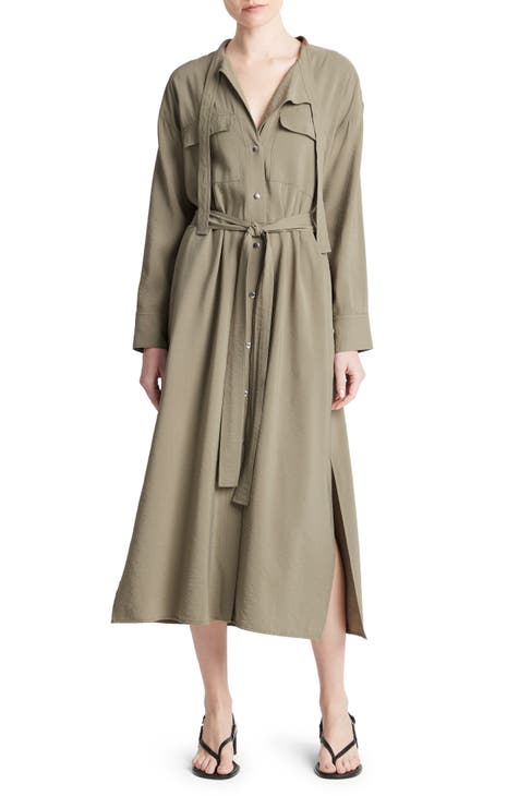 Long Sleeve Utility Shirtdress