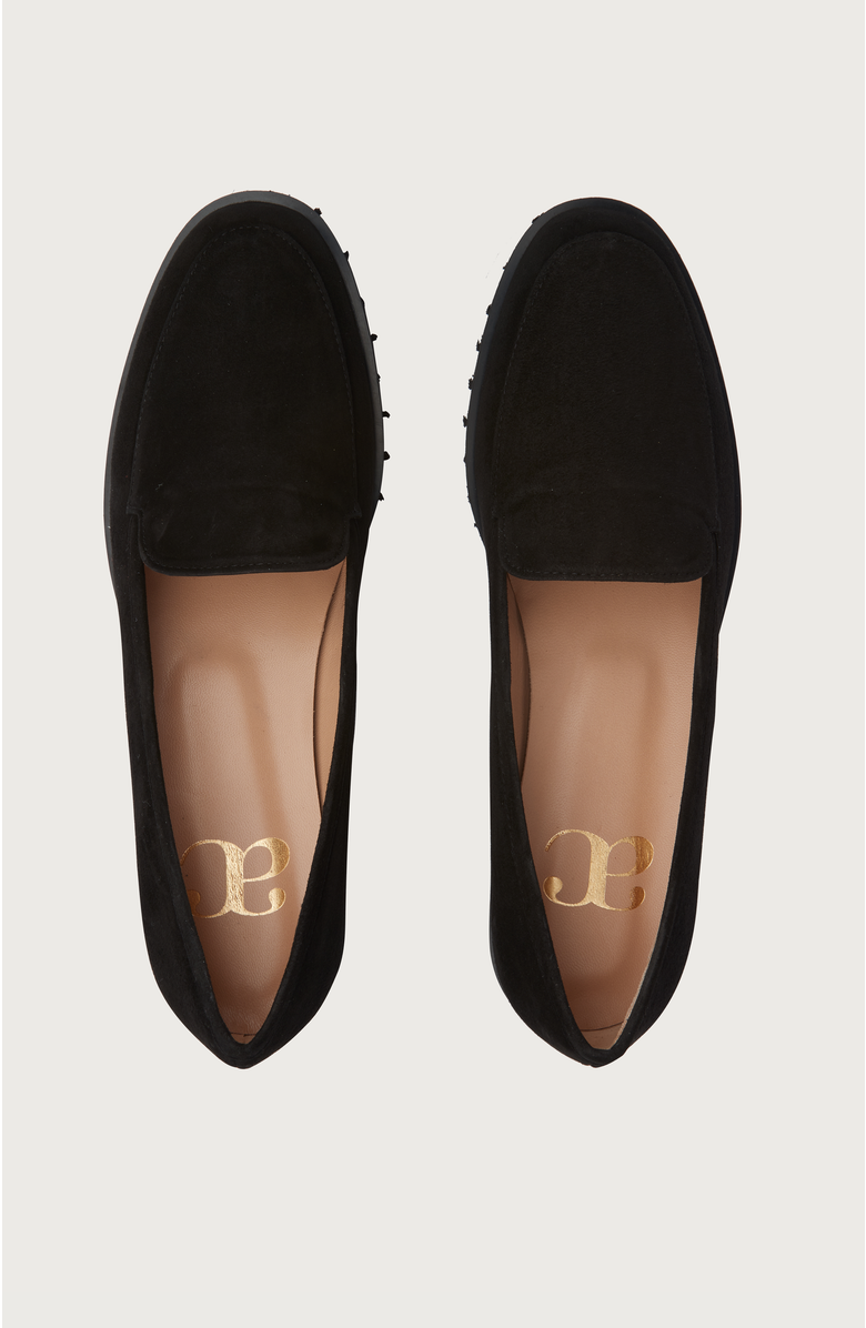 Andrea Carrano Shoes Carro Loafers, Alternate, color, Black Suede