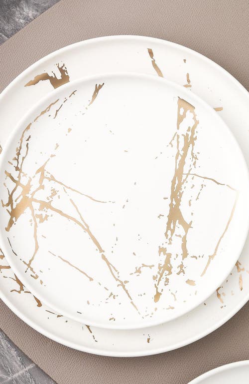Stone Lain Zora 32pc Porcelain Dinnerware Set In White