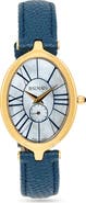 Balmain Haute Elegance Oval Leather Strap Watch, 26mm x 32mm