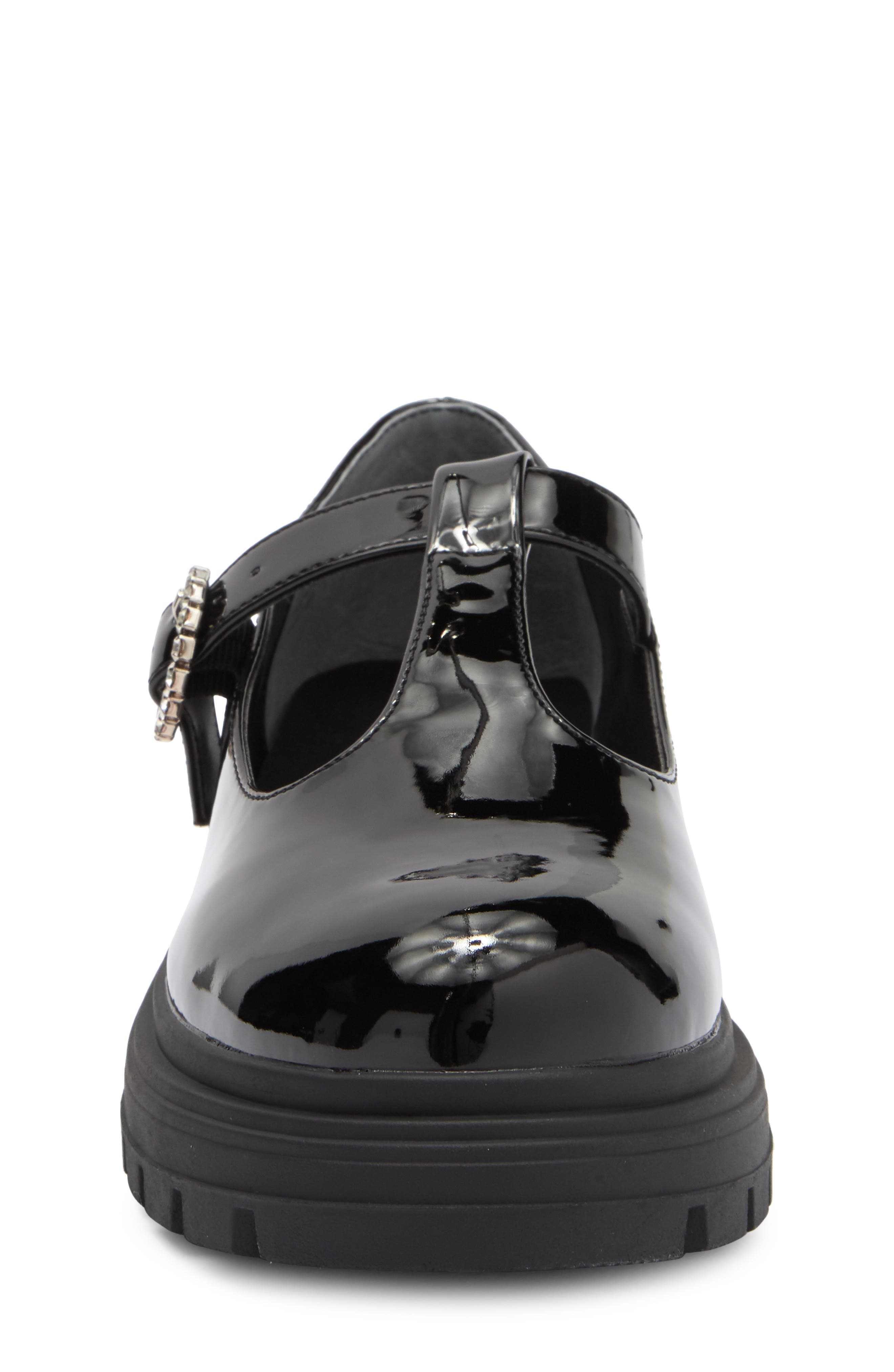 Nina Kids' Stassi T-Strap Mary Jane Flat, Alternate, color, Black