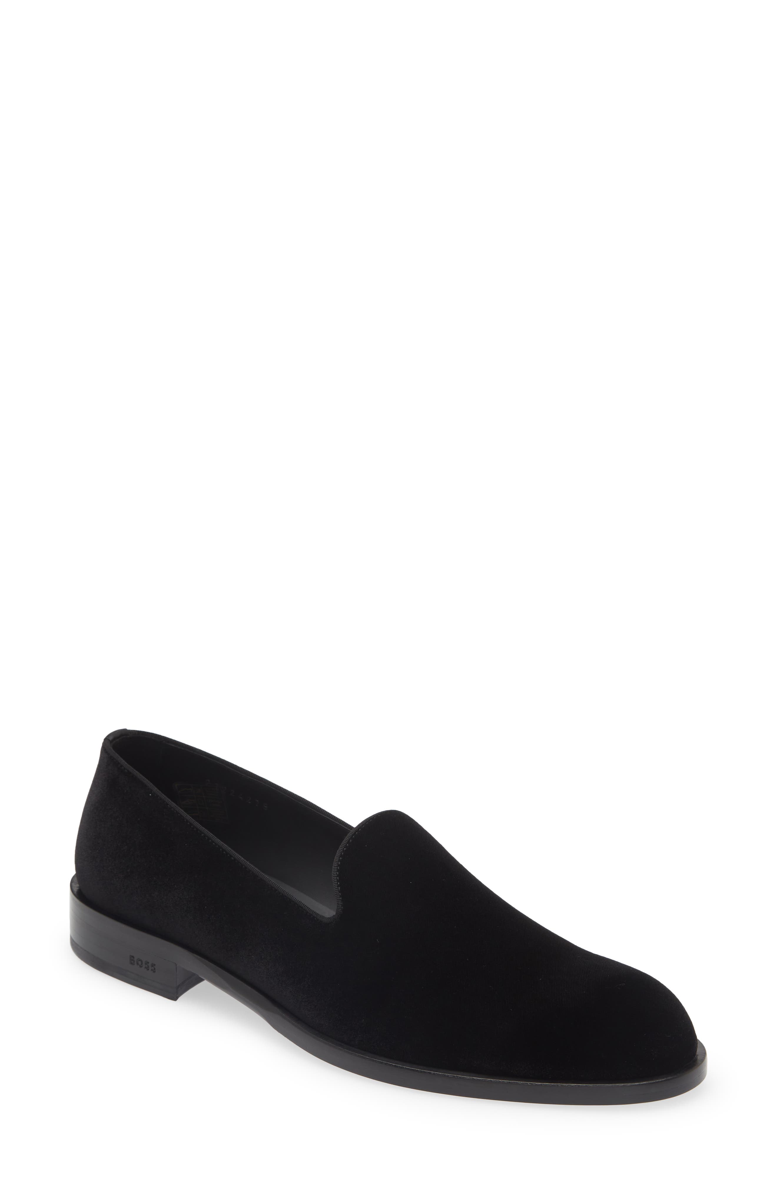 BOSS Bruce Velvet Loafer, Main, color, 