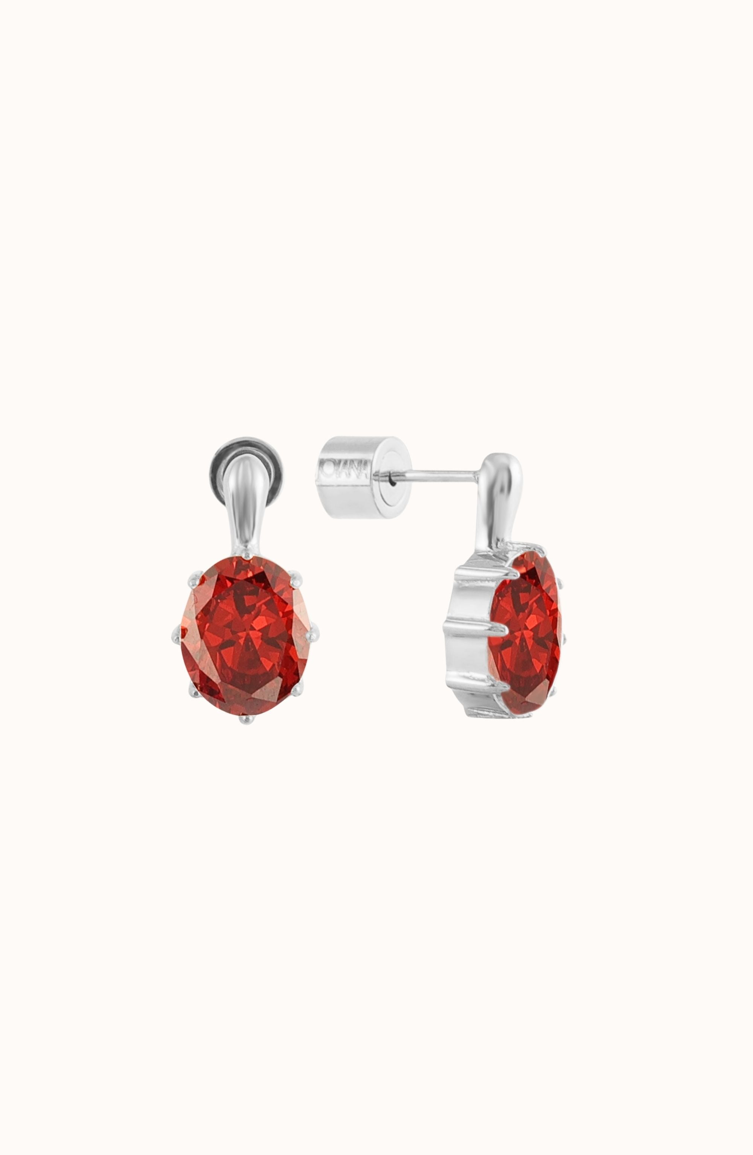Garnet / White Silver