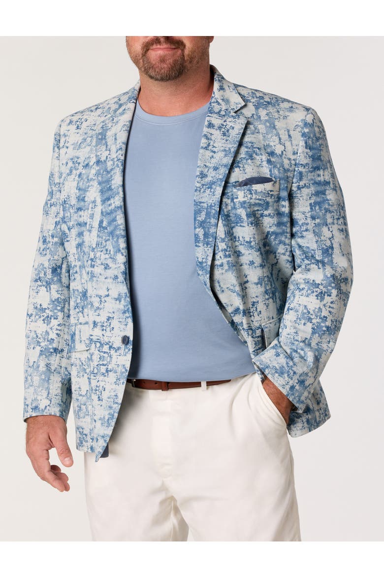 Big & Tall Denim Blazer, Main, color, BLUE