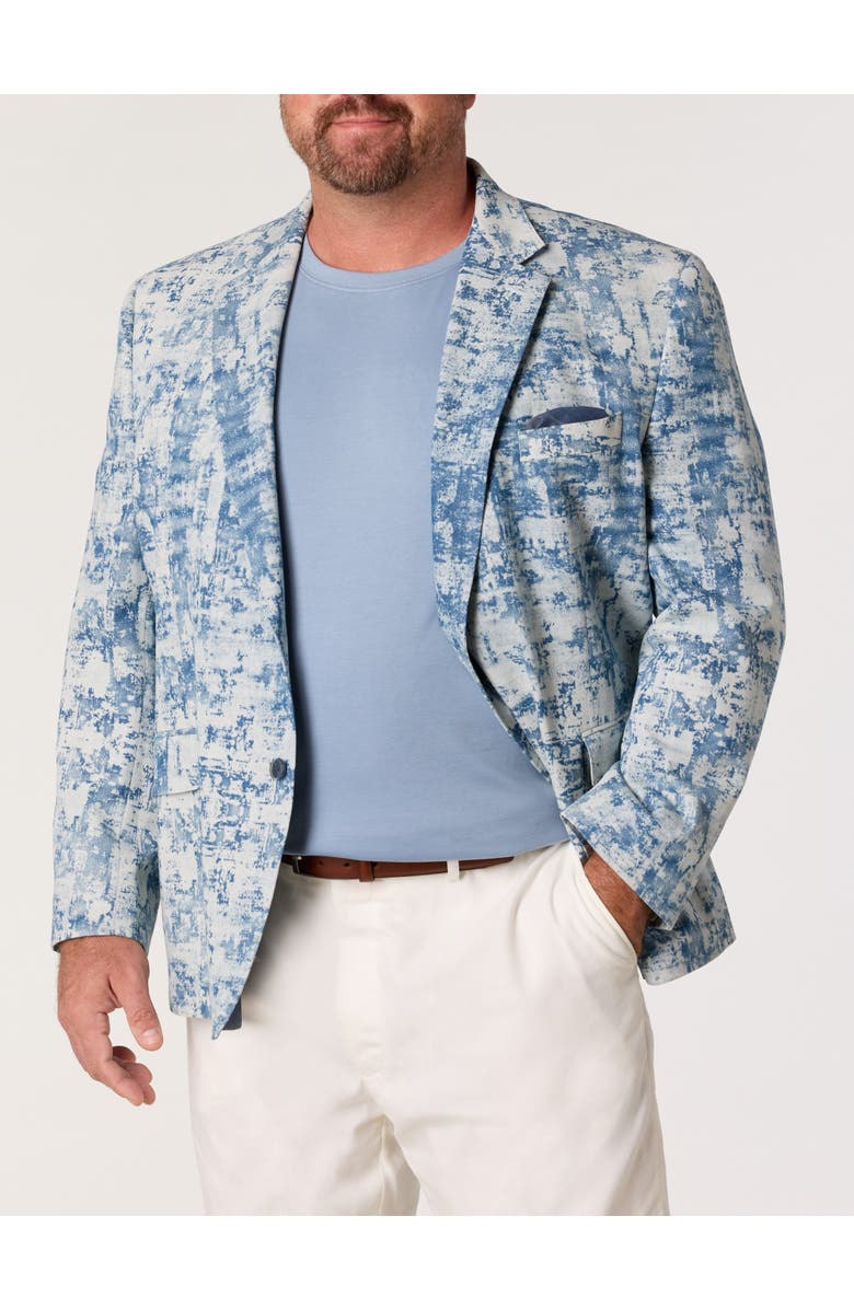 Tallia Big & Tall Denim Blazer, Main, color, Blue