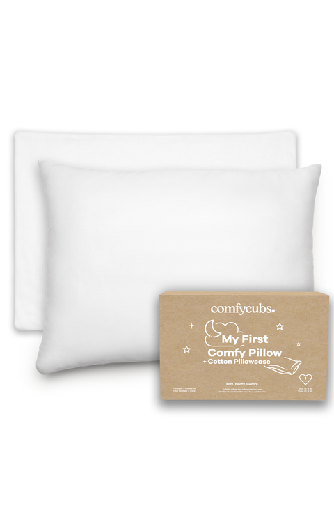 Toddler Pillows with Soft Cotton Pillow Case