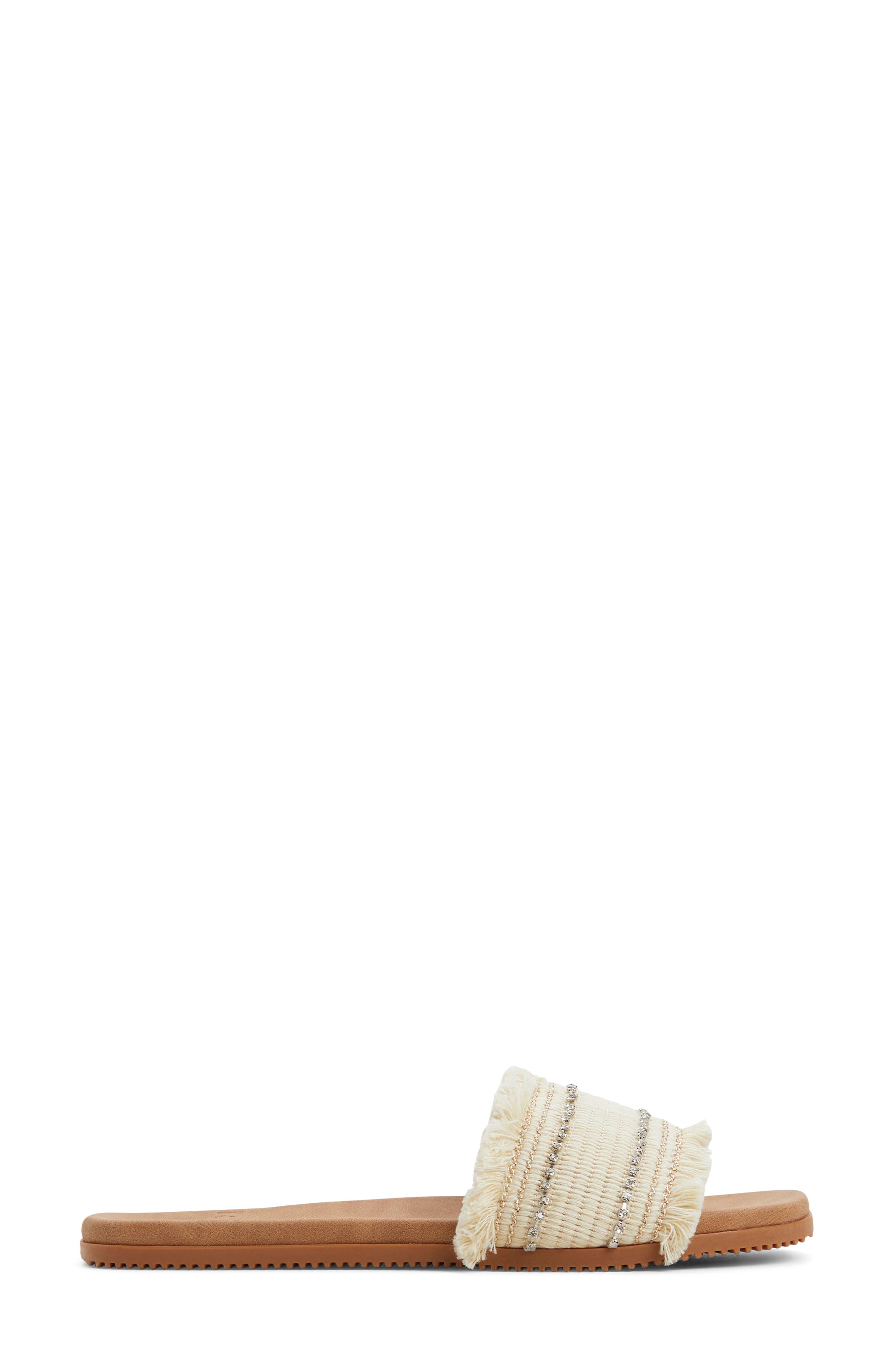Roxy Positano Slide Sandal, Alternate, color, Natural