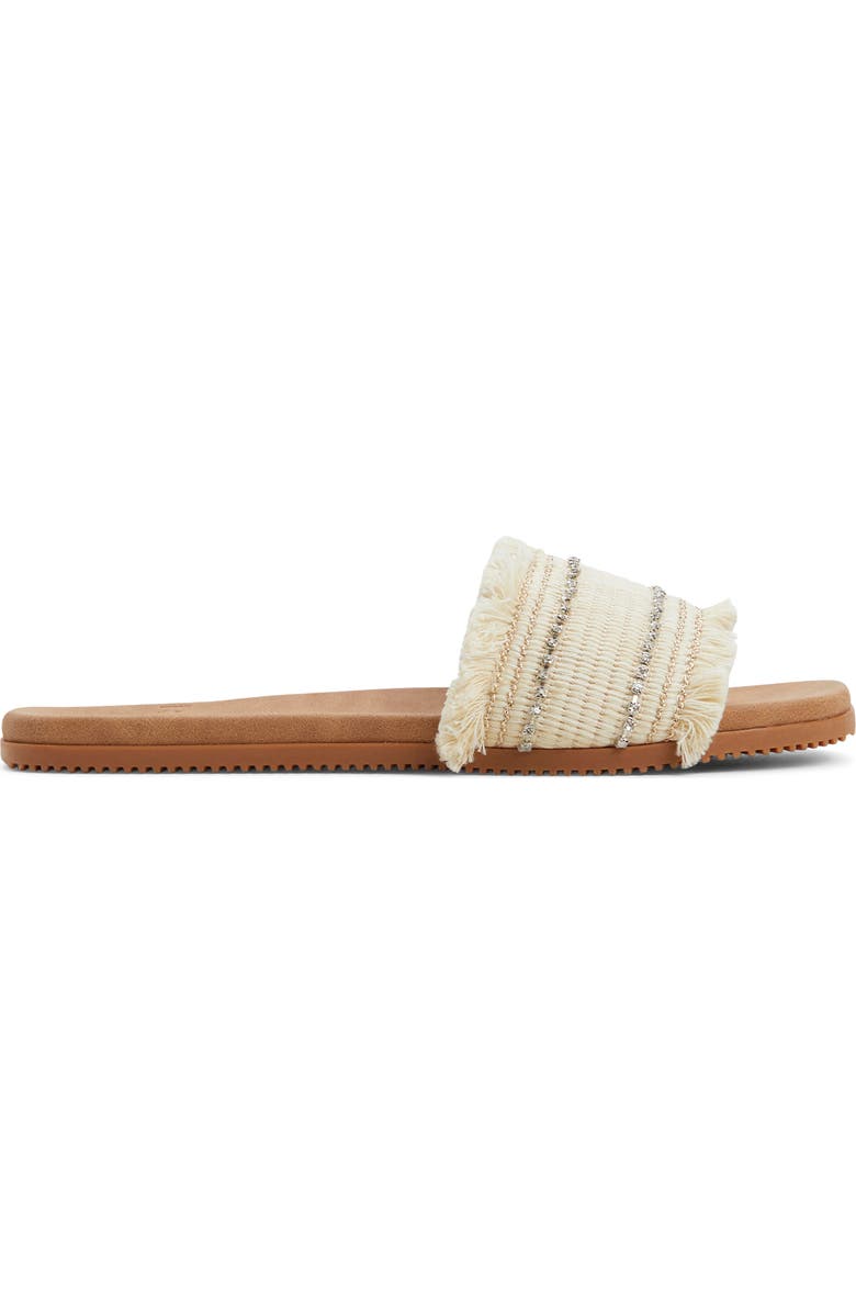 Roxy Positano Slide Sandal, Alternate, color, Natural