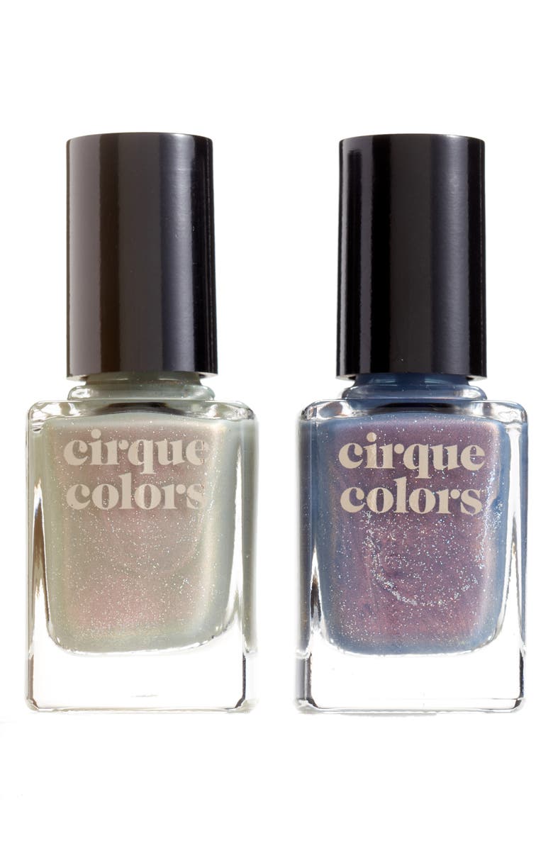 Cirque Colors Shimmer Duo Succulent Garden & Velvetine Nail Polish, Main, color,
