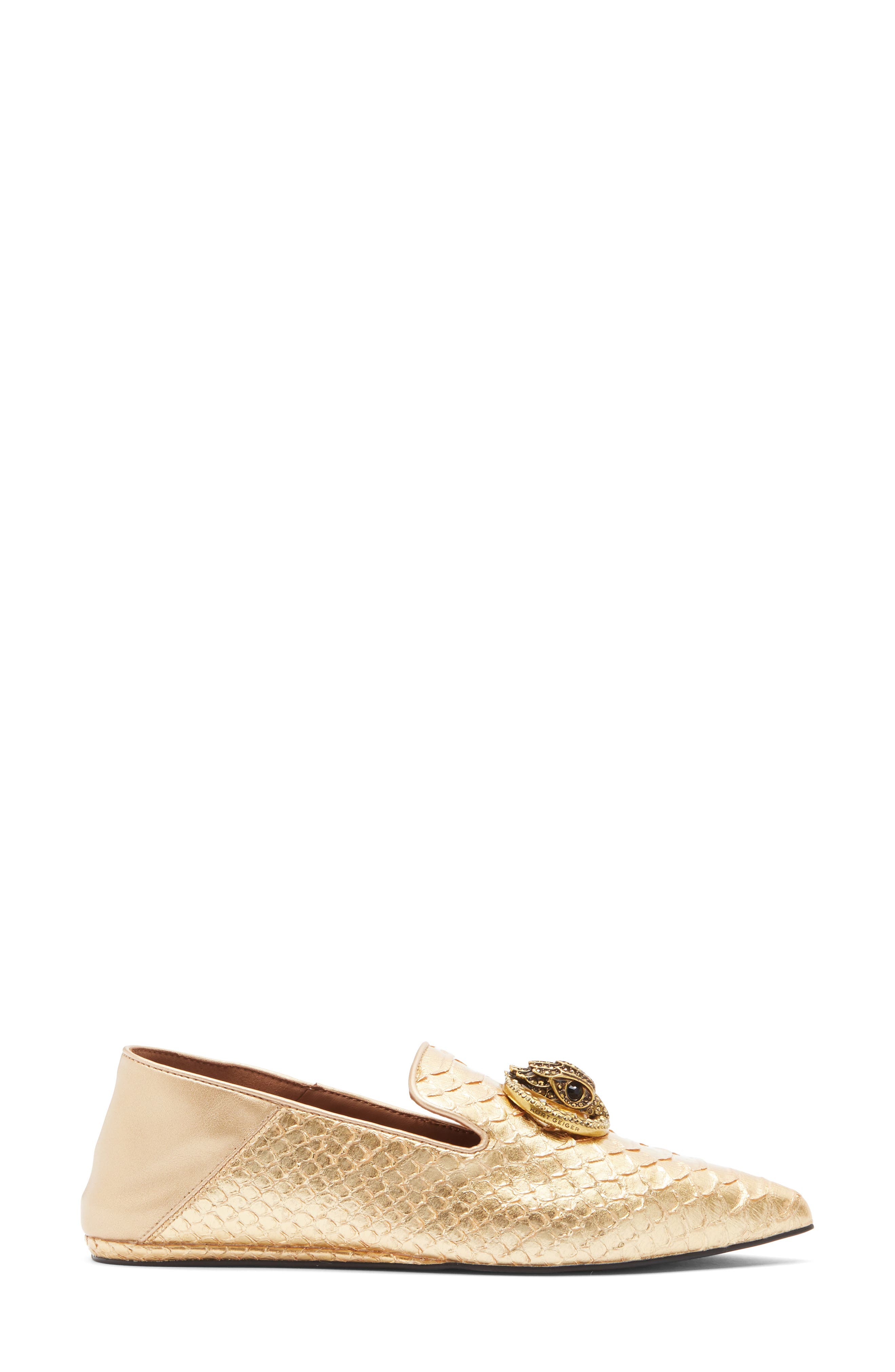 KG Kurt Geiger Chelsea Flat, Alternate, color, Gold