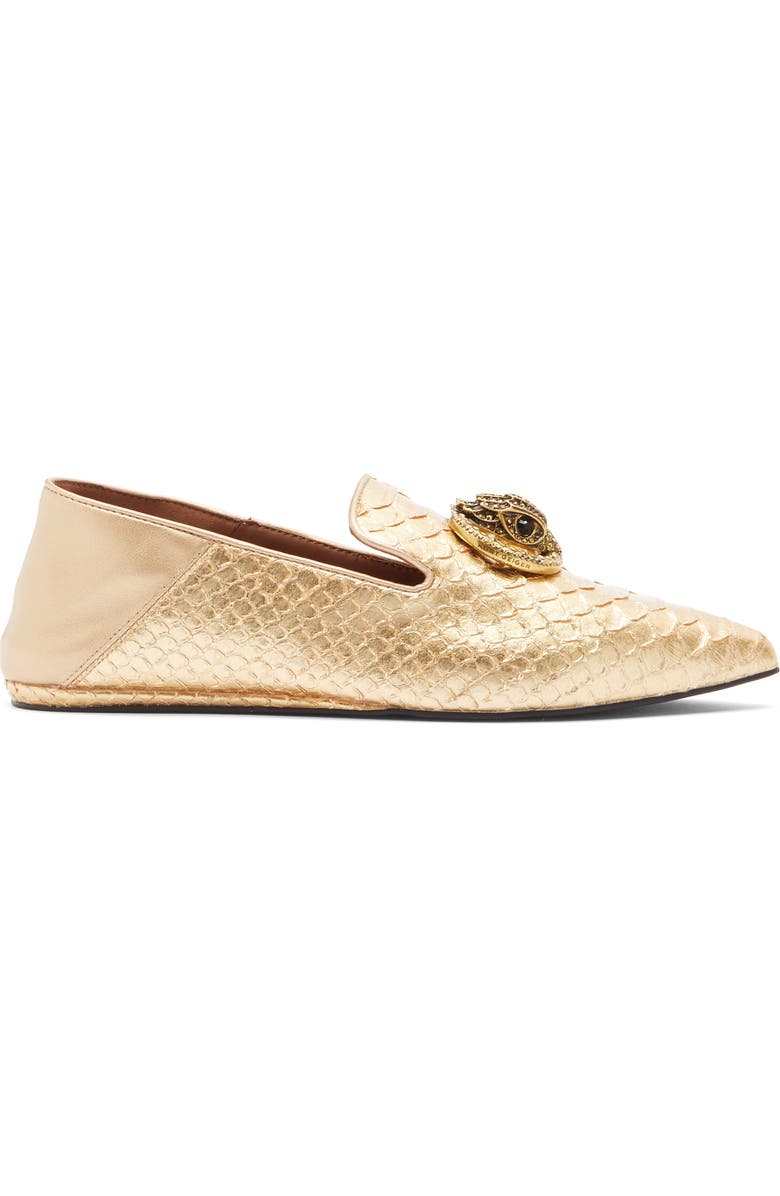 KG Kurt Geiger Chelsea Flat, Alternate, color, Gold